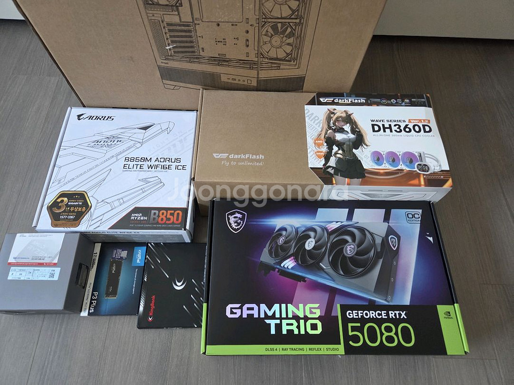 9800x3d, b850m wifi, rtx5080--2
