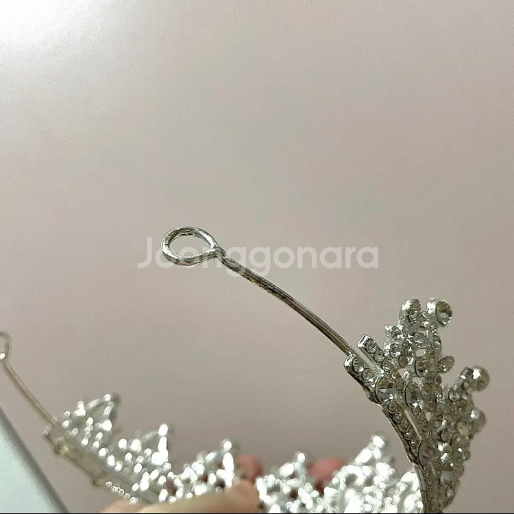 티아라 큐빅 웨딩 왕관 머리띠--2