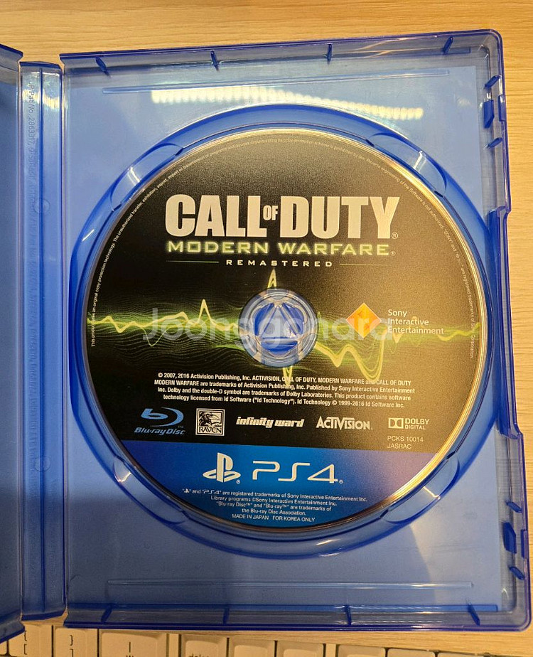 ps4 플스4 콜오브듀티 모던워페어 리마스터 한글판--1