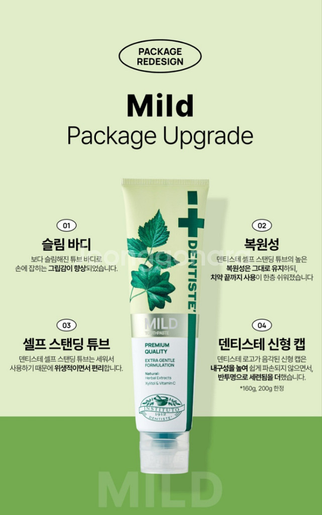 덴티스테 치약 대용량 200g--4
