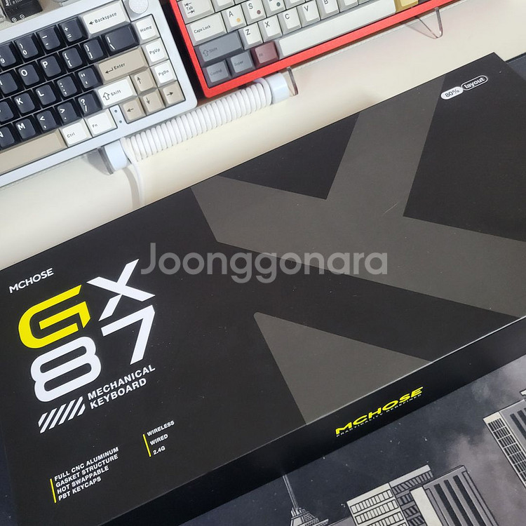 프리플로우 MCHOSE GX87 중옵 풀알루 키보드--7