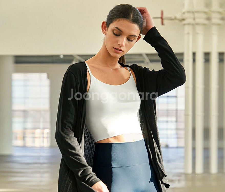 [택없는새상품]안다르 에어리프리 소프트브라탑 M 화이트--1