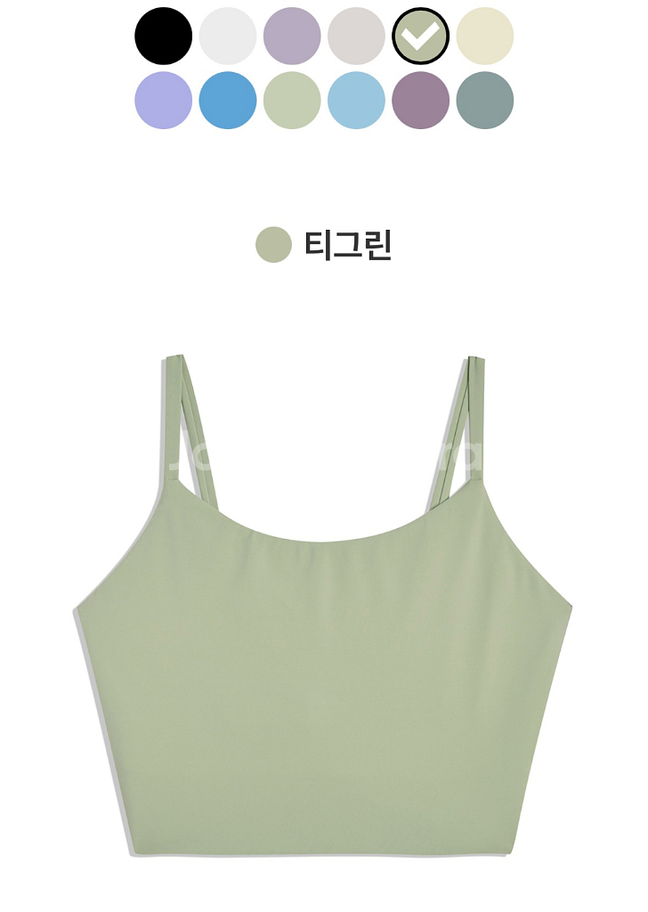 [택없는새상품]안다르 에어리프리 소프트브라탑M 티그린--0