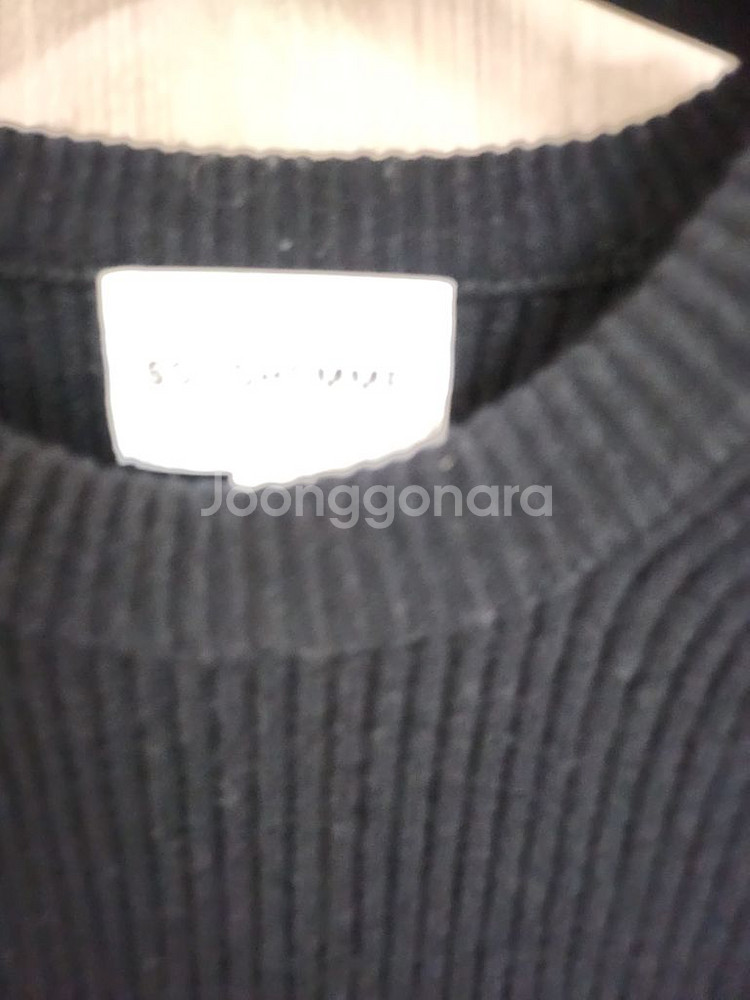 솔리드옴므 니트 탑.블랙--2