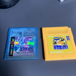 게임보이컬러 포켓몬 크리스탈 rtc + 옐로우(피카츄)