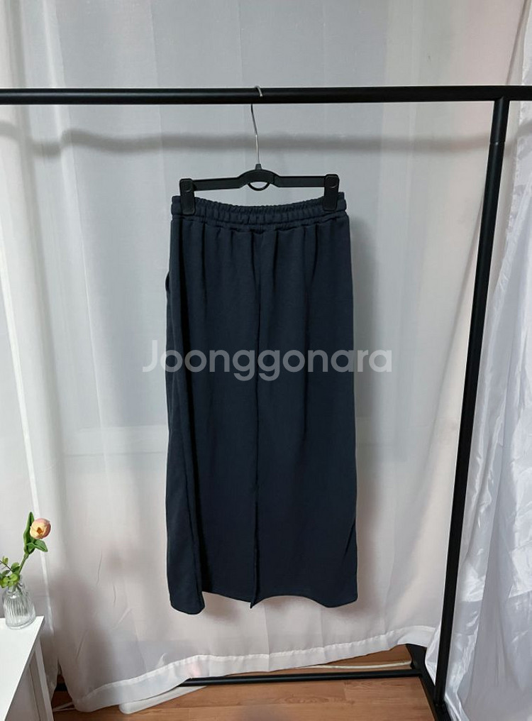 새상품) 네이비 패치 고무 롱 스커트 치마 고무치마 롱--9