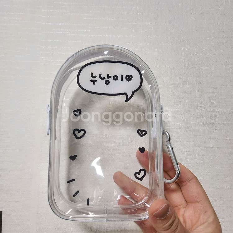 투명 키링 인형 파우치 13cm 더키월드--1