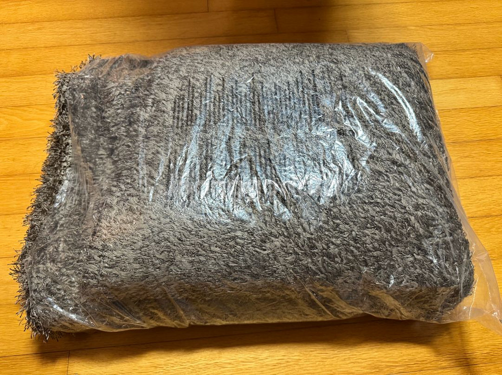 브라운 대형 샤기카페트--2