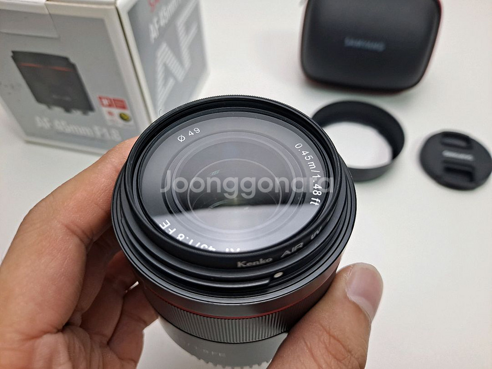 삼양 45.8 렌즈 팝니다.--1