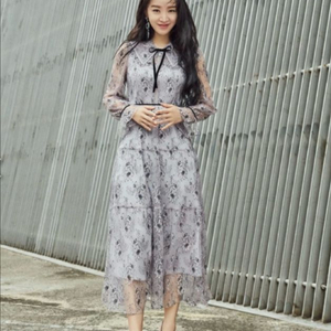 잇미샤 연보라 레이스 신혜선 원피스