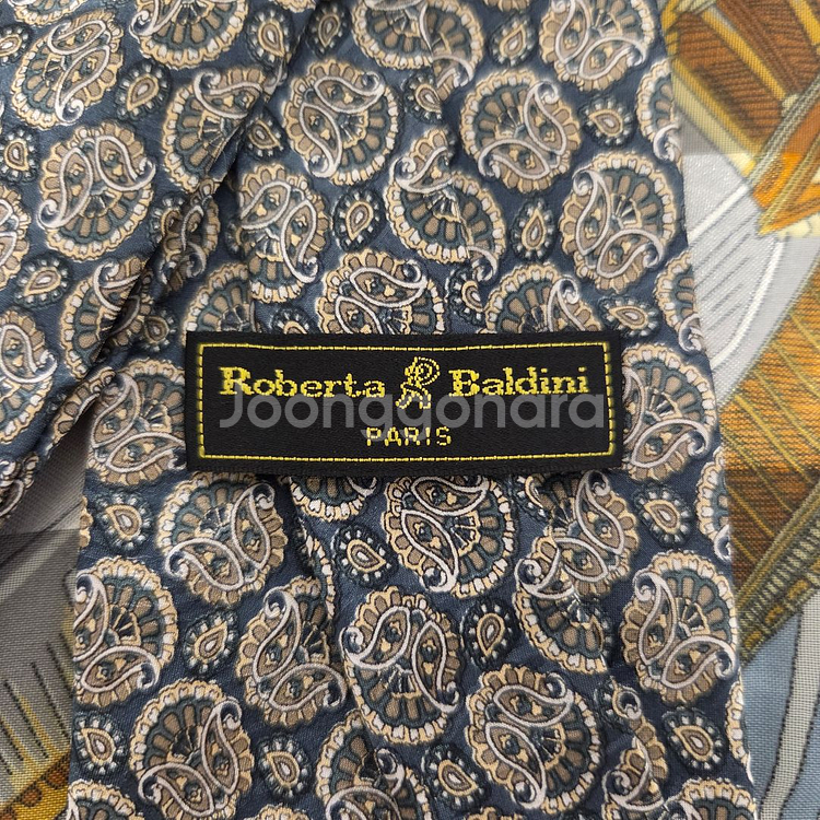 Roberta Baldini 핸드 메이드 빈티지 넥타이--3