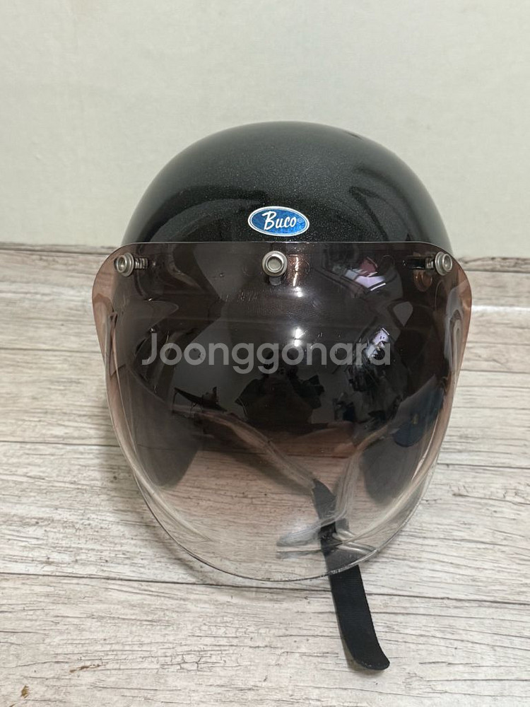 BUCO 빈티지 블랙 헬멧 (L) + 쉴드 (토이스맥코--6