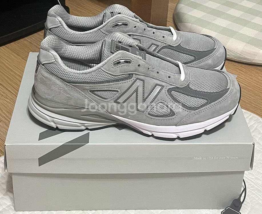 뉴발란스 990v4 그레이 285 새상품--1