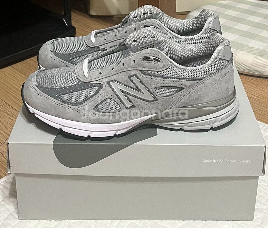 뉴발란스 990v4 그레이 285 새상품--3