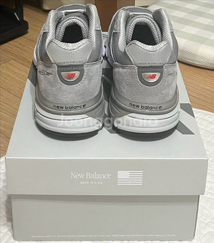 뉴발란스 990v4 그레이 285 새상품--2