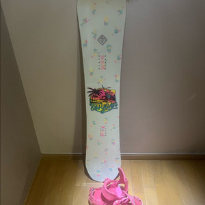 살로몬데크Oh Yeah 143 + 유니온 핑크 바인딩