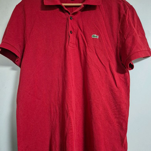 라코스테 레드 반팔 폴로티