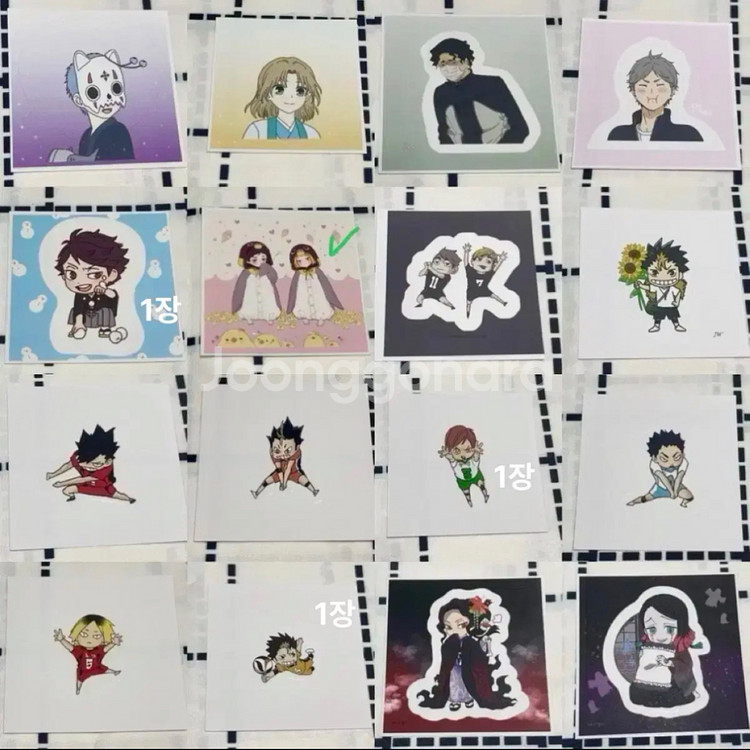 (100~500) 고르는 도무송 애니 스티커--7