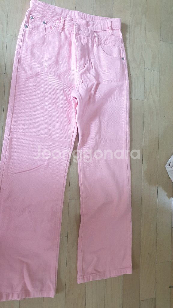 여성의류 치마 핑크 바지--0