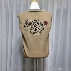 골프웨어 보기보이즈 V넥 골프 니트 베스트 S