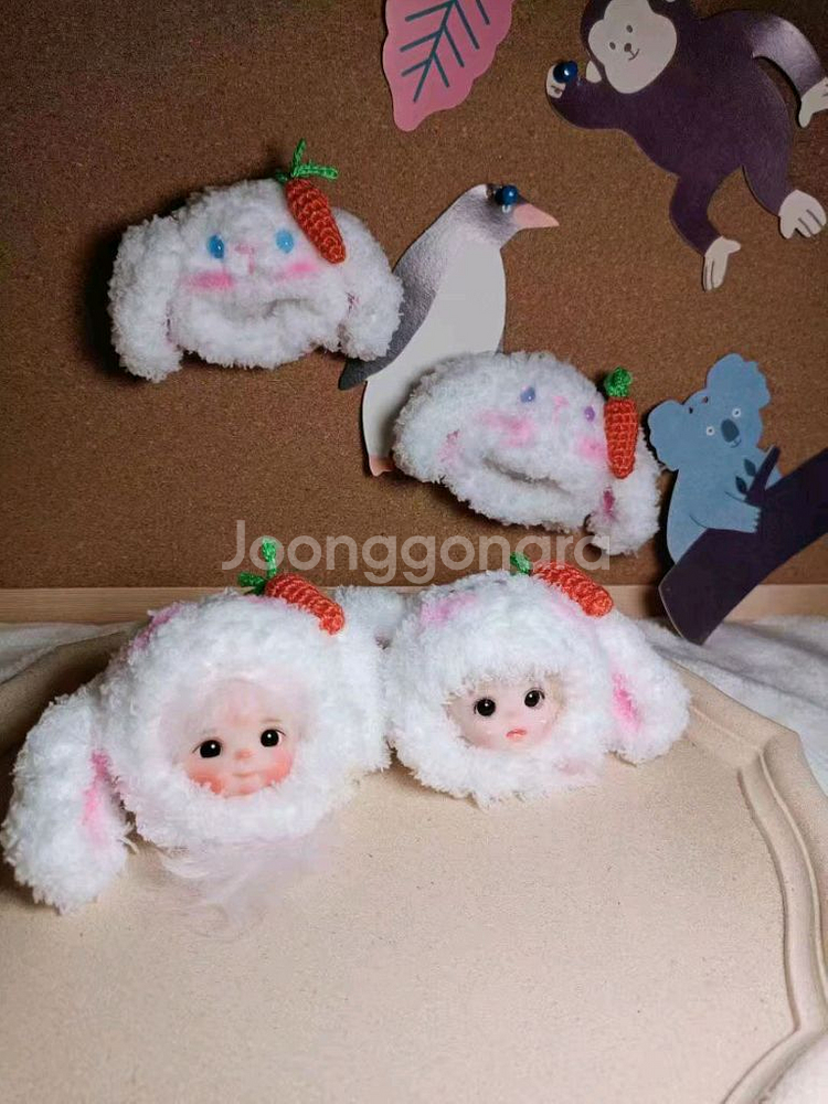 오비츠 11 사이즈 뜨개 토끼모자--3