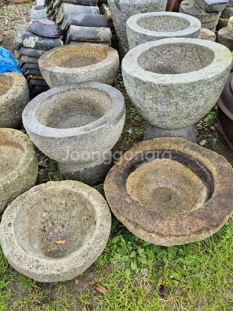 돌수반 , 학독 돌절구--0