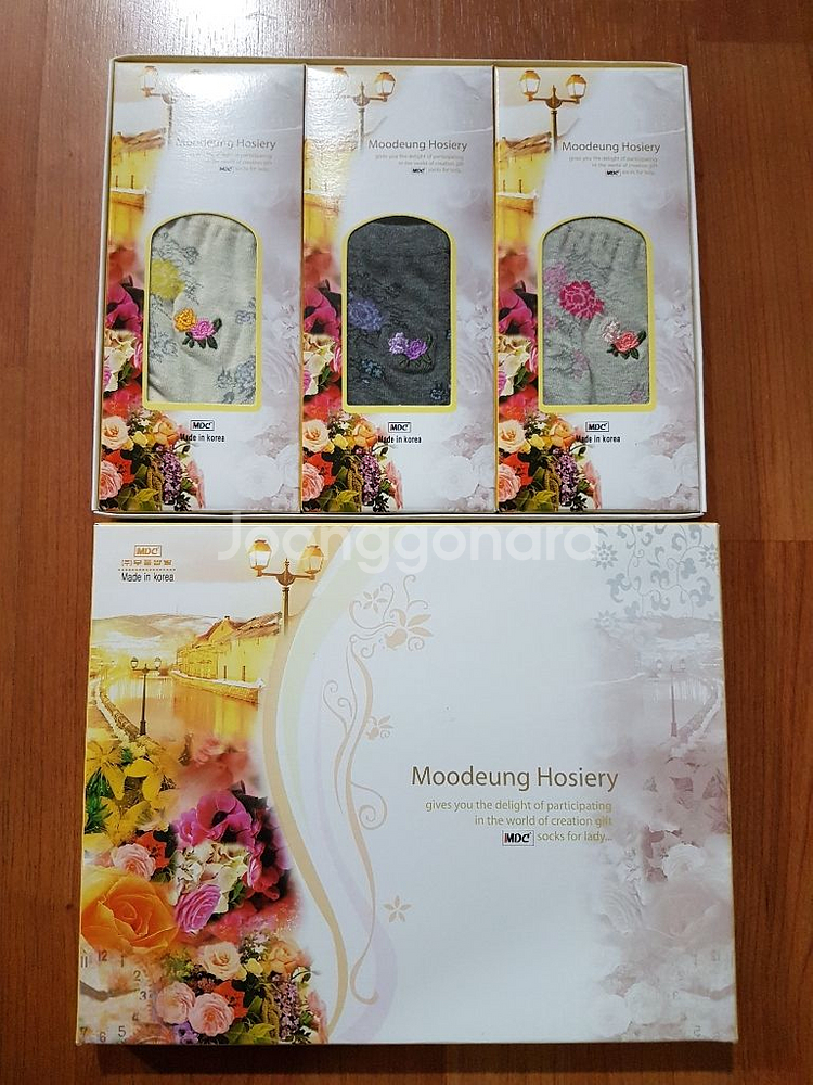 (새상품)로잘린자수 숙녀양말선물세트 여자양말 자수양말--0
