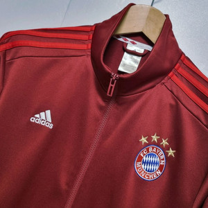 남성 아디다스 바이에르 뮌헨 버건디 트랙탑 져지