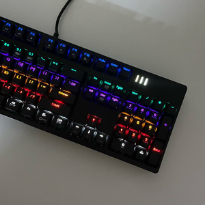 앱코해커 K660S 레인보우 키보드 마우스 헤드셋 스피