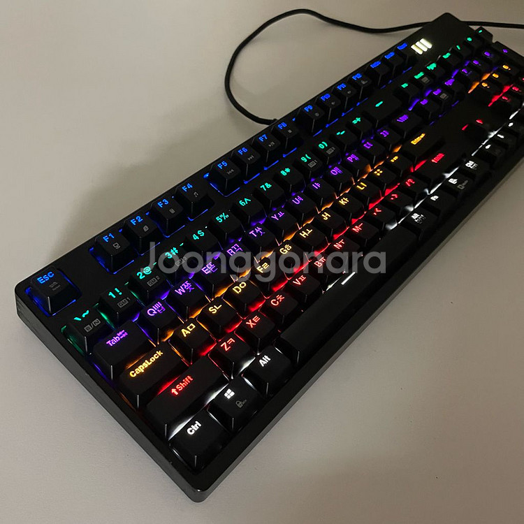 앱코해커 K660S 레인보우 키보드 마우스 헤드셋 스피--5