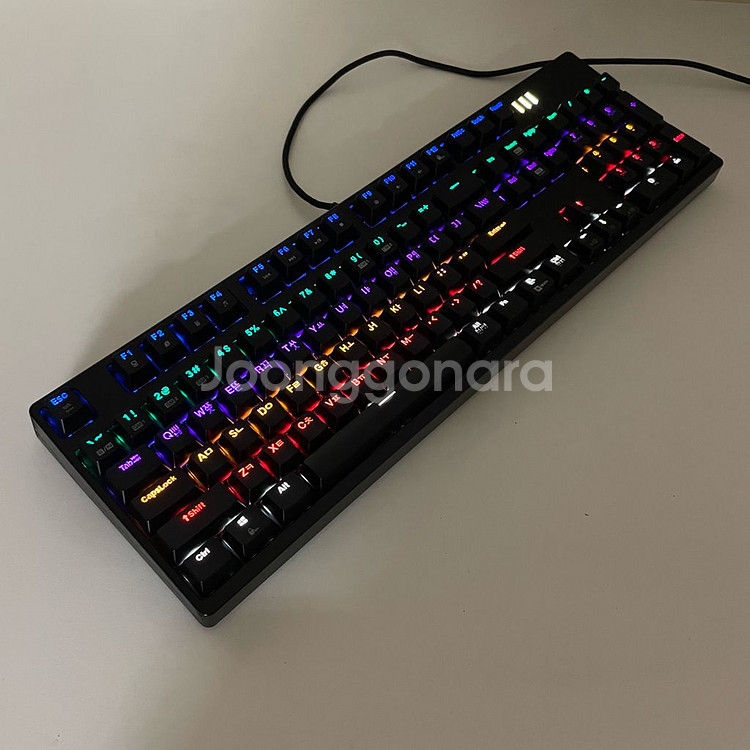 앱코해커 K660S 레인보우 키보드 마우스 헤드셋 스피--7