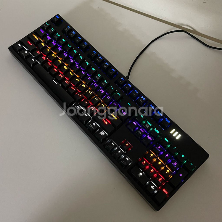 앱코해커 K660S 레인보우 키보드 마우스 헤드셋 스피--4