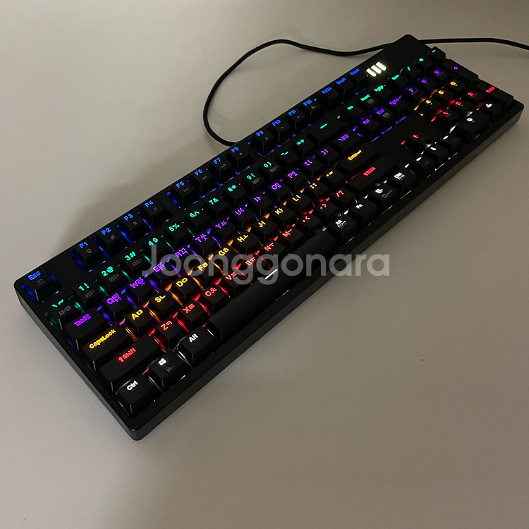 앱코해커 K660S 레인보우 키보드 마우스 헤드셋 스피--8