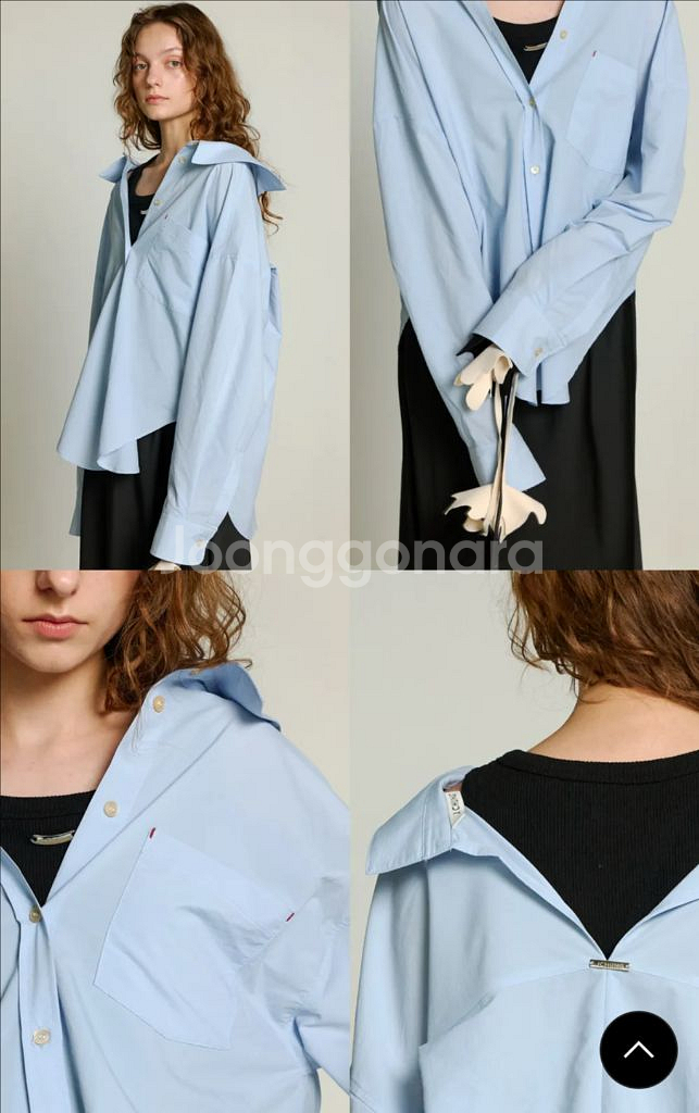 [제이청] cecil open shirt_블루,핑크--3