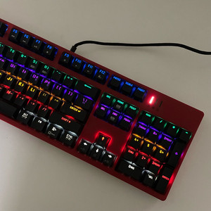 앱코해커 K660S 레드 키보드 마우스 스피커 헤드셋