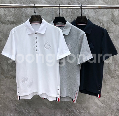 톰브라운 폴로 셔츠 카라 반팔 티셔츠 3칼라--0