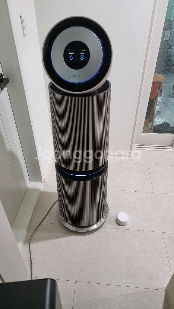 LG 오브제 공기청정기 센서와 무빙휠 포함 저렴하게판매--0