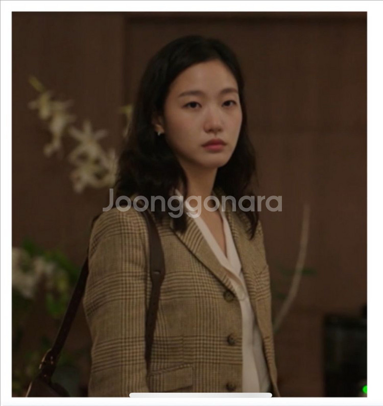 폴로랄프로렌 여성 린넨 하운드투스 트위드 자켓 블레이저--0