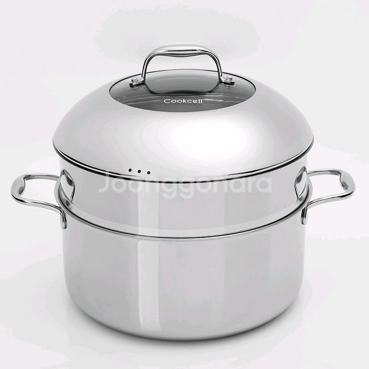 쿡셀 곰솥 찜기겸용 28CM 9L 궁중팬 소태팬--0