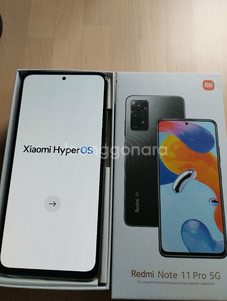 샤오미 홍미노트11프로 5G 8/128 국내정식발매판--0