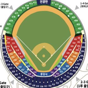 8.16 두산vs기아 3루 레드석 223블럭 통로2연석