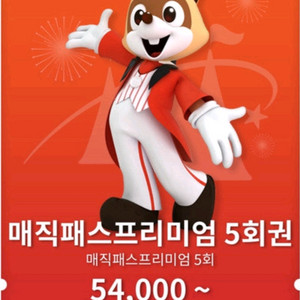 롯데월드 매직패스 5회권 1장(금일 25.8.9. 토)