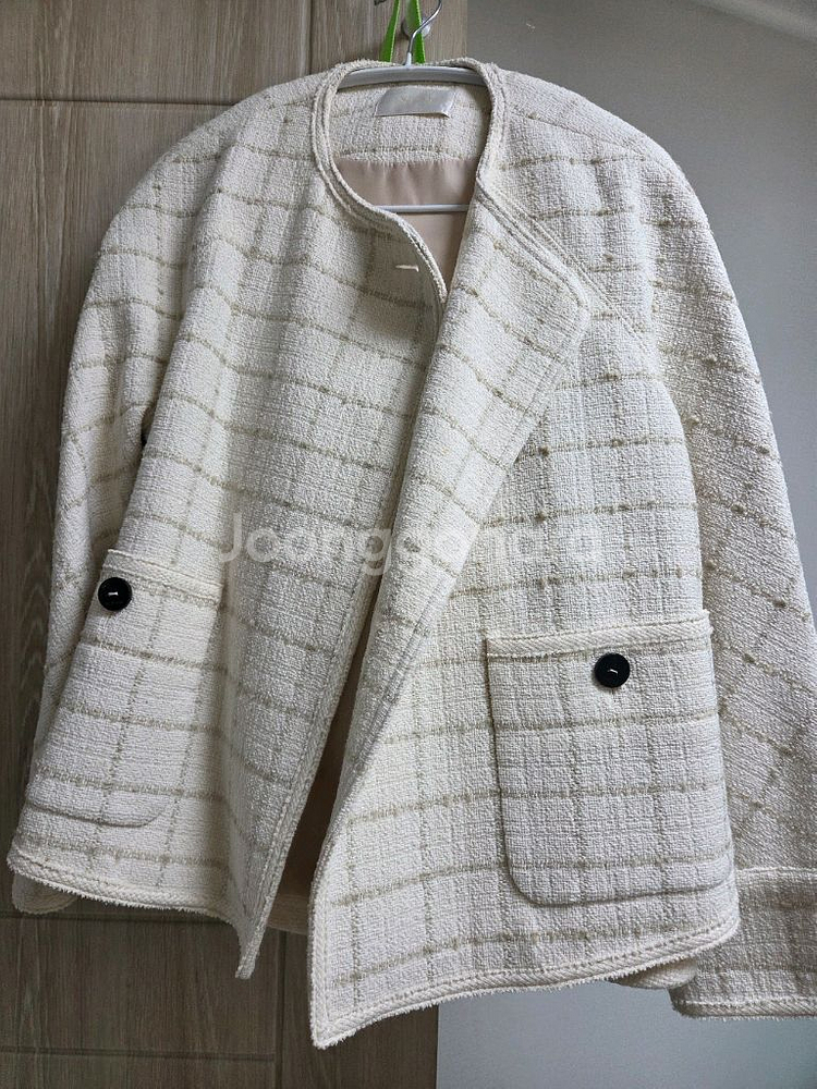 SJSJ 트위드 자켓 아이보리--0