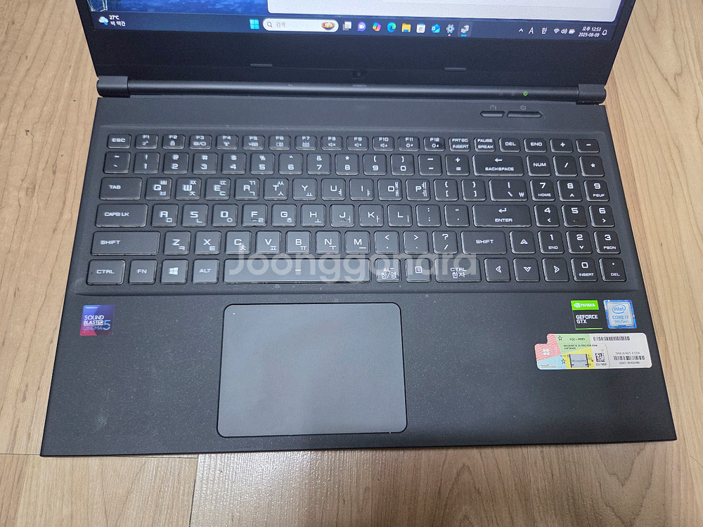 i7 9세대 gtx1660ti 노트북 15인치--1