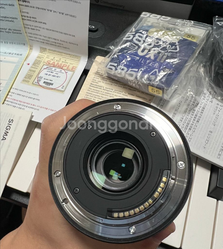 시그마 18-50 2.8 캐논 RF렌즈 마운트 보증기간--5