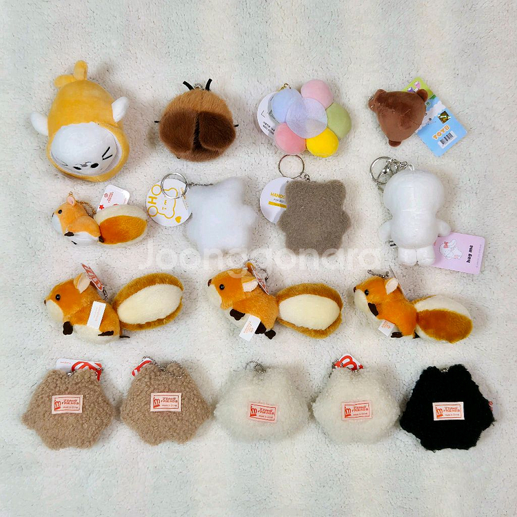 귀여운 인형 꽃 곤충 별 곰 해골 다람쥐 가방고리 키링--1