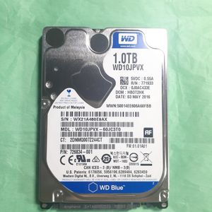 노트북 하드 WD Blue HDD 1TB 2.5인치