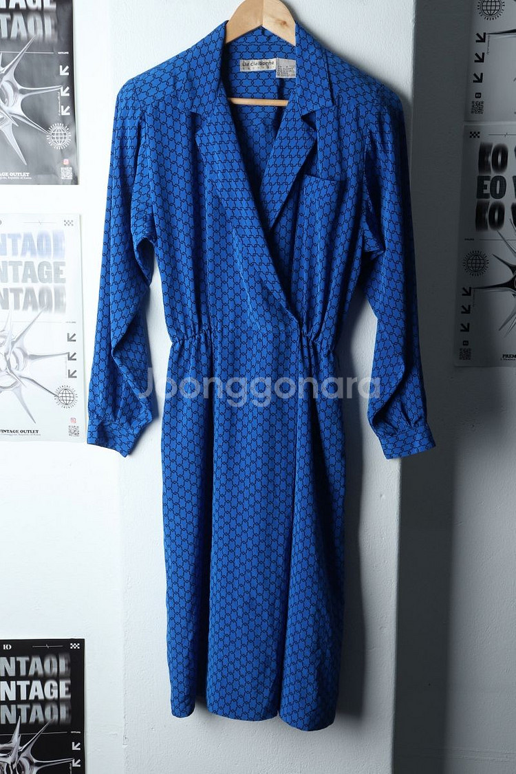 W(M) 브랜드빈티지 드레스 원피스 리즈클레이본 패턴--0