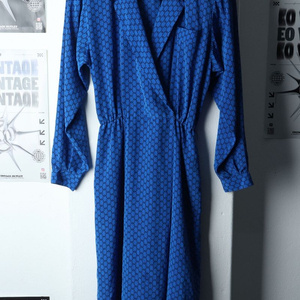 W(M) 브랜드빈티지 드레스 원피스 리즈클레이본 패턴