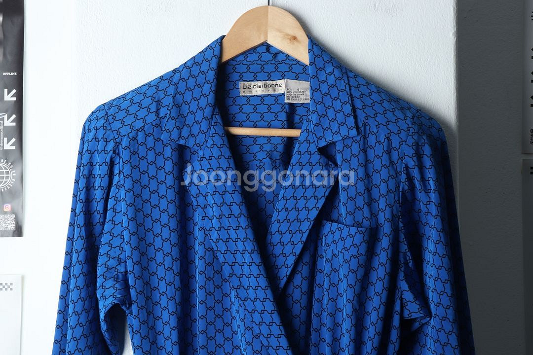 W(M) 브랜드빈티지 드레스 원피스 리즈클레이본 패턴--2